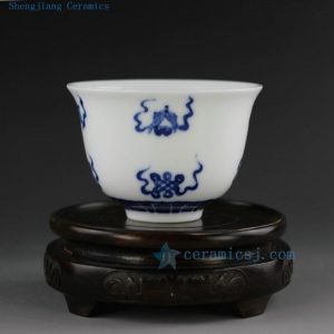 200cc Jingdezhen hand made painted blue white porcelain tea cups