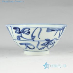 Jingdezhen hand painted blue and white bowls