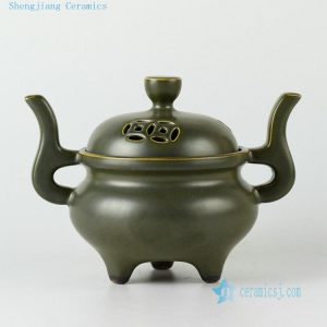 Ceramic Chinese incense burner vases and tea pot