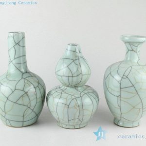 RYXC32 Ceramic crackle glazed small vases