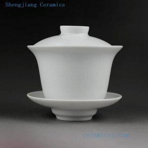 Jingdezhen hand made solid color porcelain Gaiwan