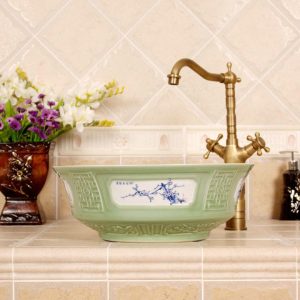 RYXW314 Jingdezhen Ceramic Bathroom Sink