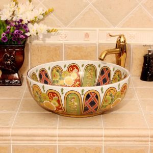 Jingdezhen Ceramic sanitary ware china colored wash basin