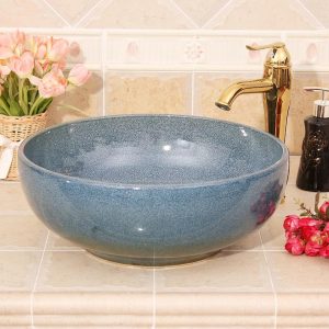 RYXW457 Color glazed Ceramic hand wash basin