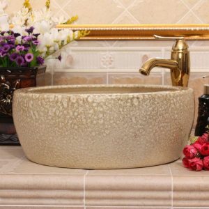 Color glazed Ceramic wash basin size 16"