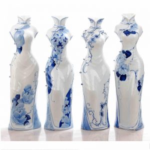 China Ceramic Cheongsam Figurine