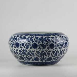 C73-4 d10inch Ceramic Blue and White Fishbowl