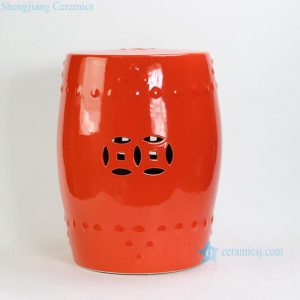 RYIR104-C Solid Color Ceramic Garden Stool
