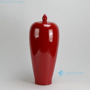 RYKB119-A-F 20.7"Tall Solid color Ceramic Ginger Jars