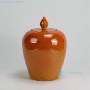 RYKB121-A-D H12" Melon shape Plain Color Ceramic Jars