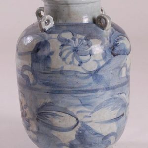 Blue and White Ceramic Vase Bowl Pot