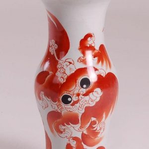 Ceramic Foo Dog Vase