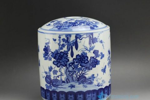 RYSN17 Blue and White Melon Tea Jar