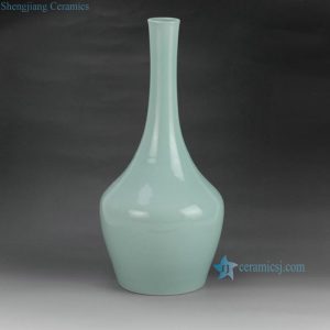 RYNQ175 h17inch Plain Long Neck Ceramic Vase