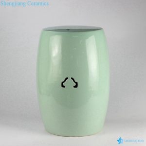RYIR115  turquoise ceramic garden stool