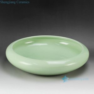 RYIQ27-A   Celadon light green bright surface ceramic glazed planter