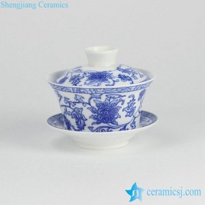 RYYY38-G  Blue and white elegant ceramic tureen