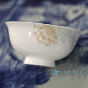 RZHF01-A   Fine bone china floral pattern bright surface low price dinnerware bowl