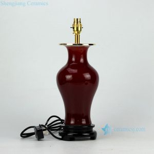 DS67-RZCN    Oxblood glaze best selling ceramic contemporary desk lamp for online sale