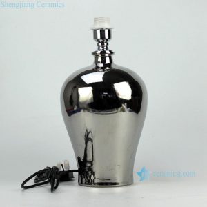 DS69-A-RYNQ        Silver glaze wholesale ceramic ginger jar lamp