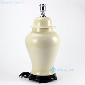 DS72-RYNQ   Cream white glaze ceramic contemporary desk lamps 
