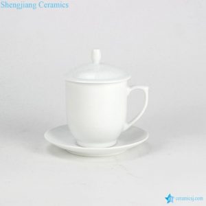 RYPS01-B    White porcelain office mug customize logo available