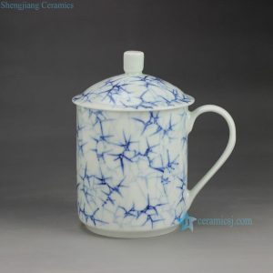 RZGD01   Hand paint bamboo pattern ceramic tea mug