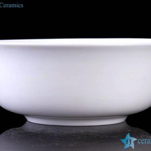 RZHY01-E   6" pure white bone china big ceramic rice bowl