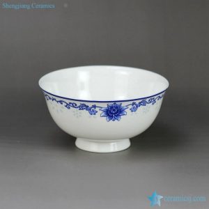RZHY02-J     4.5" fine bone china blue and white ceramic ceramic kids bowl