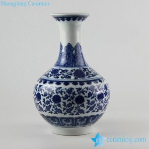 RZFU05    JDZ blue and white porcelain flower vase