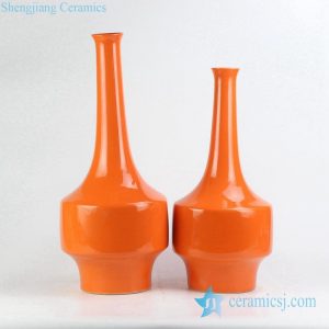 RYKB148   Marmalade plain color long narrow neck vases