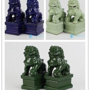 RYXP21-B/O/P     Plain color Chinese style ceramic lion statue