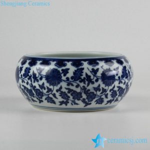 RZFU12-A/B    Cheap online price blue and white ceramic floral water pot