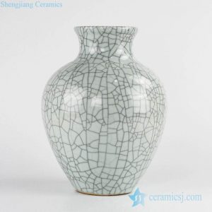 RYXC34     Factory direct outlet crackle glaze indoor porcelain flower vase
