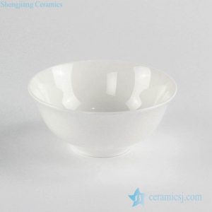 RZKF01    Glossy white ceramic bowl for daily use or business customize