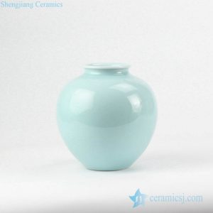 RZJR10     Celadon glaze pomegranate shape round porcelain pot