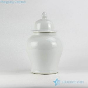 RYNQ221          wholesale price white glossy simple style restaurant decor ceramic jar