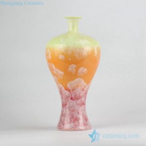 RZCU16        transmutation glaze flake crackle porcelain flower vase