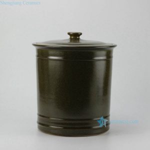 RZBY01-B     Tea dust glaze large ceramic storage jar