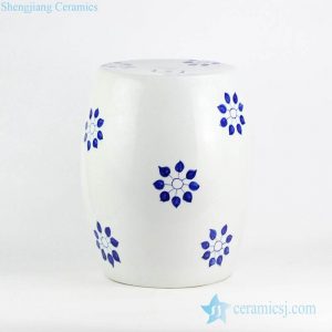RYNQ237         Corn flower pattern wholesale price hand drawing ceramic leisure stool