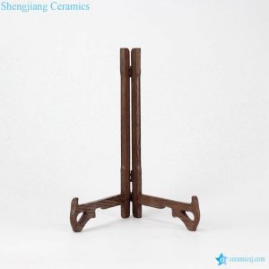 RZIB01        High quality wooden triangular frame for ceramic decor plates