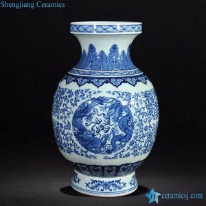 RZLG17    Dragon pattern hand painted Jingdezhen art porcelain vase