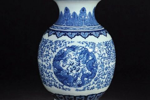 RZLG17    Dragon pattern hand painted Jingdezhen art porcelain vase