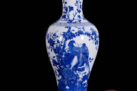 RZLH01      China hand paint pheasant pattern home decor ceramic vase