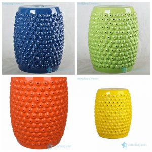 RZLB02-B E    Corn style China manufacture solid color ceramic stool