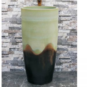 LJ-1001 Jingdezhen art ceramic hand painted China style pedestal basin