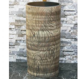 LJ-1048 Hot Sales special design wood surface outdoor vanity basin