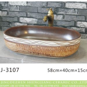 LJ-3107  Ceramic  Clay   Bathroom artwork  grace Laundry Washing Basin Sink