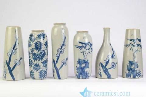 RZMB01-A-F  Plants pattern hand paint collection series vases