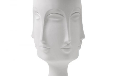 RZLK25-B    Sculpture design tall Egypt Cleopatra face porcelain vase